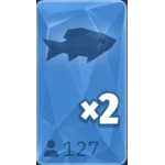 Grå fisk, vanlig insatsruta som betalar 2x i Fishing Time